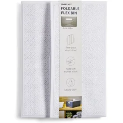 Panière flexible pliable plastique 32x16x24cm - 4 coloris