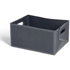 Panière flexible pliable plastique 32x16x24cm - 4 coloris