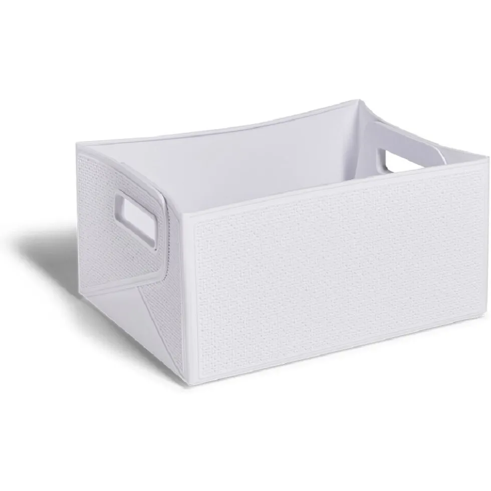 Panière flexible pliable plastique 32x16x24cm - 4 coloris