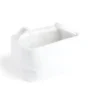 Panière laine bouclée blanche 36x26xH20cm