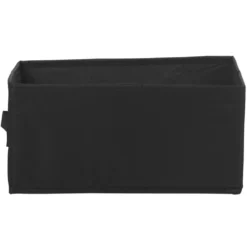 Panière noire rectangulaire Box Cube