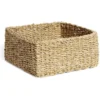 Panière osier carrée grand modèle 26x26xH12cm