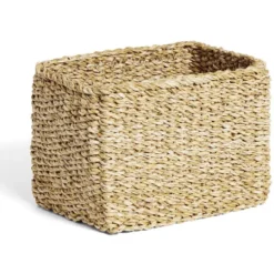 Panière osier rectangulaire grand modèle 28x22xH20cm