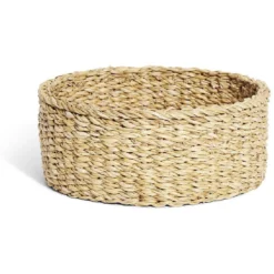 Panière osier ronde grand modèle Ø30xH12cm