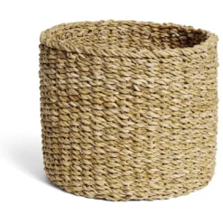 Panière osier ronde grand modèle Ø25xH20cm