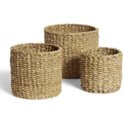 Panière osier ronde moyen modèle Ø21xH18cm