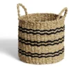 Panière osier ronde petit modèle Ø28x25cm