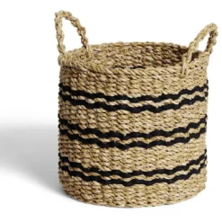 Panière osier ronde petit modèle Ø28x25cm