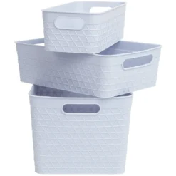 Panière plastique x3