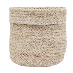 Panière ronde jute marron - Ø20xH20cm
