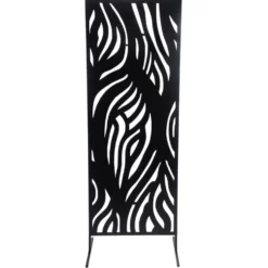 Panneau décoratif extérieur à poser planter suspendre métal noir L50xH130cm