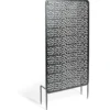 Panneau décoratif réversible pour extérieur métal noir 50xH90cm
