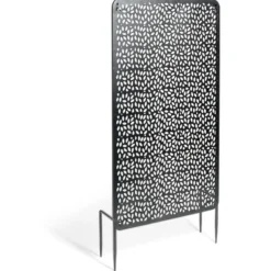 Panneau décoratif réversible pour extérieur métal noir 50xH90cm