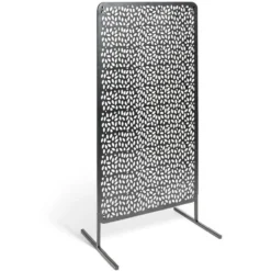 Panneau décoratif réversible pour extérieur métal noir 50xH90cm