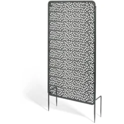 Panneau décoratif réversible pour extérieur métal noir 50xH90cm