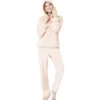 Pantalon velours uni rose Taille S