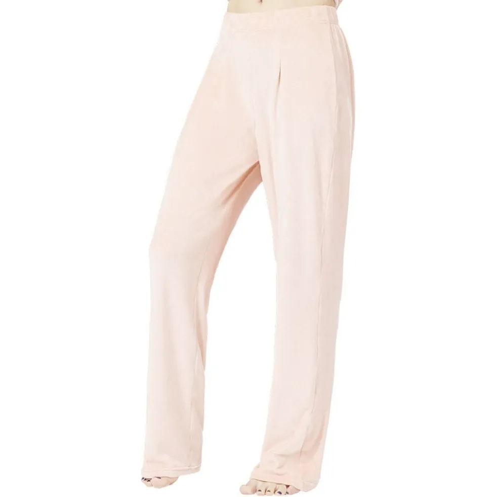 Pantalon velours uni rose Taille S