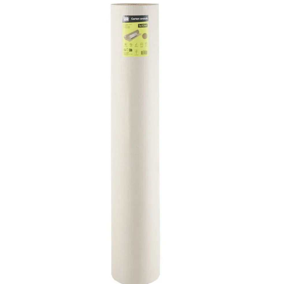 Papier carton ondulé protection déménagement rouleau L10m