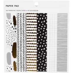 Papier créatif 30 feuilles or et doré