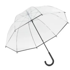 Parapluie canne automatique transparent L87cm