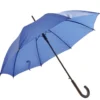 Parapluie canne automatique uni bleu L87cm