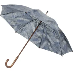 Parapluie canne imprimé feuillage