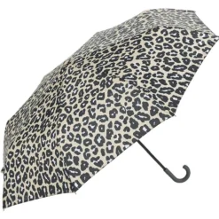 Parapluie canne imprimé léopard