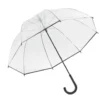 Parapluie canne manuel transparent L87cm