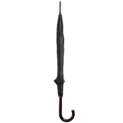 Parapluie canne manuel uni noir L87cm