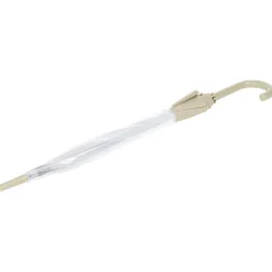 Parapluie canne transparent