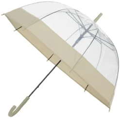 Parapluie canne transparent
