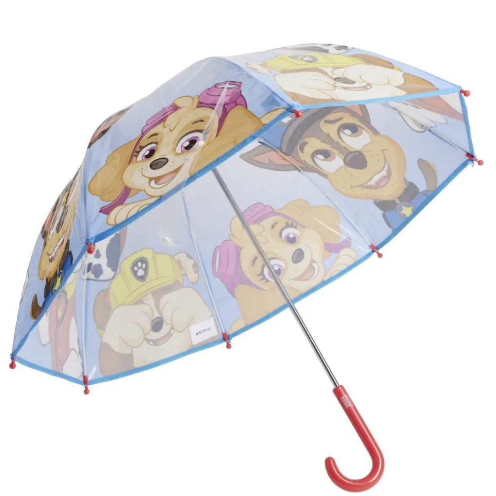 Parapluie Pat Patrouille bleu polyester et métal