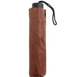 Parapluie pliable manuel uni rouge terracotta L24cm