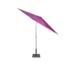 Parasol centré rond Java inclinable hauteur ajustable violet UPF50+ Ø250xH185-245cm