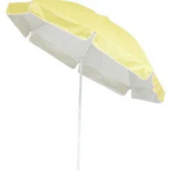 Parasol de plage jaune UV UPF50+ Ø200xH209cm