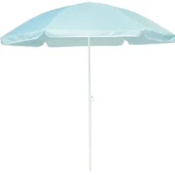 Parasol de plage uni Ø160xH190cm (3 modèles)
