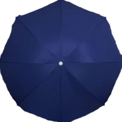 Parasol inclinable bleu Ø160xH195cm