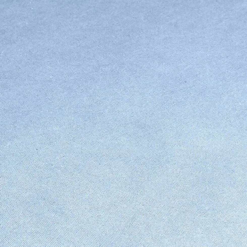 Parure de lit 2 personnes 240x220cm avec 2 taies polyester uni bleu