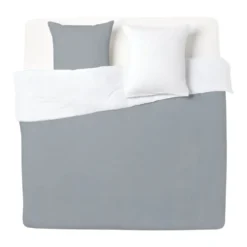 Parure de lit 2 personnes 240x260cm bicolore 3 pièces (2 modèles)