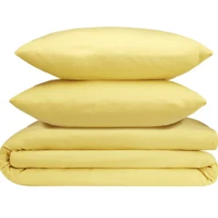 Parure de lit 2 personnes 240x220cm unie finition boutons (4 modèles)