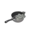 Passoire casserole à clips silicone gris