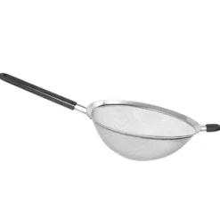 Passoire en inox à maille fine avec poignée en silicone