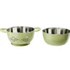 Passoire et bol à mixer assortis inox Ø15cm (3 modèles)