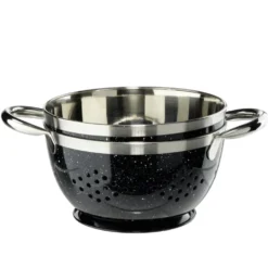 Passoire et bol à mixer assortis inox Ø15cm (3 modèles)