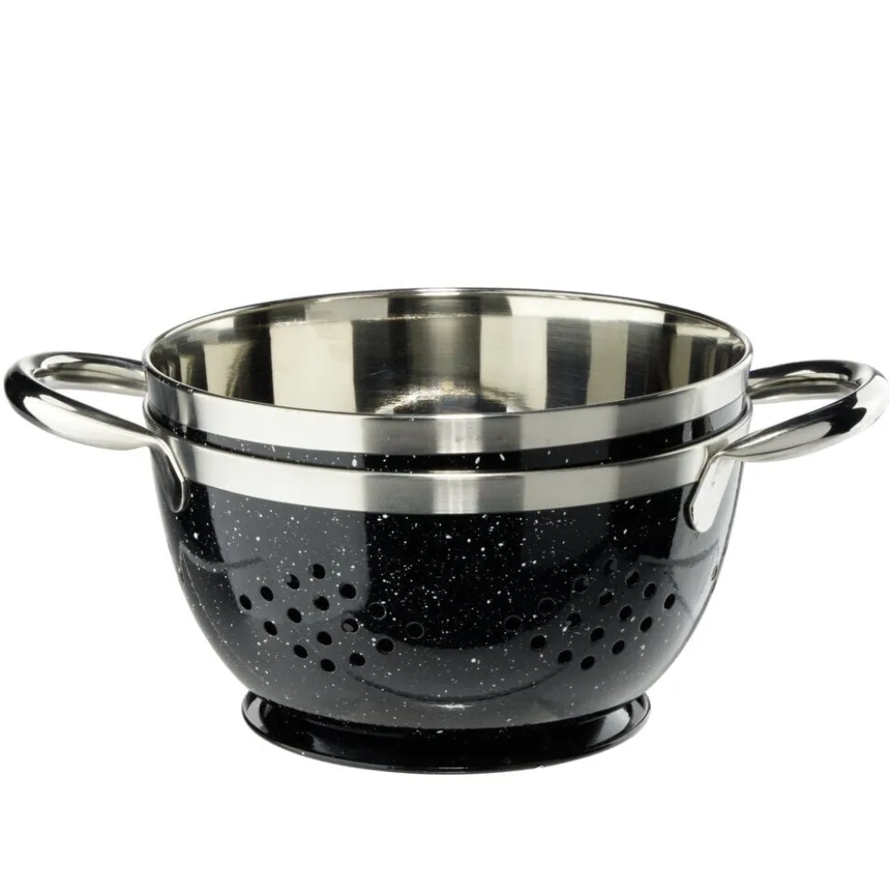 Passoire et bol à mixer assortis inox Ø15cm (3 modèles)