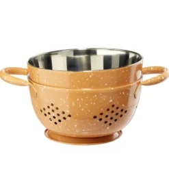 Passoire et bol à mixer assortis inox Ø15cm (3 modèles)