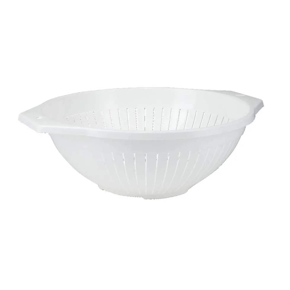 Passoire plastique blanc avec poignées Ø30xH10cm