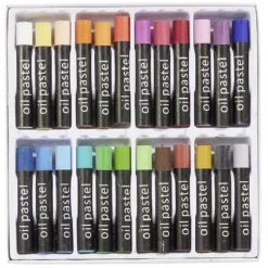 Pastel gras multicolore x24