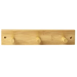 Patère bambou 3 têtes 29x7xH6cm