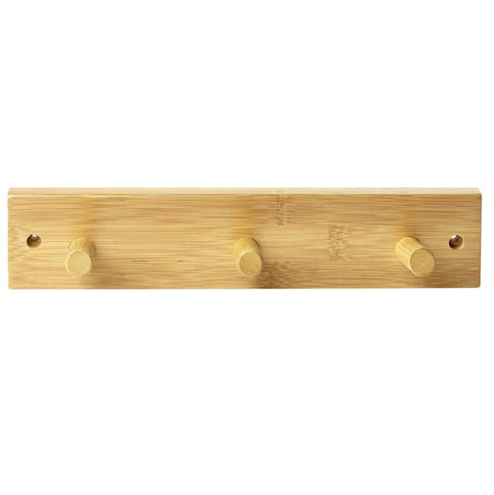 Patère bambou 3 têtes 29x7xH6cm